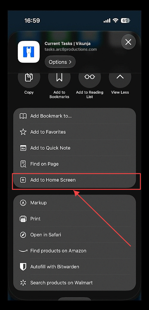 Add to Home Screen