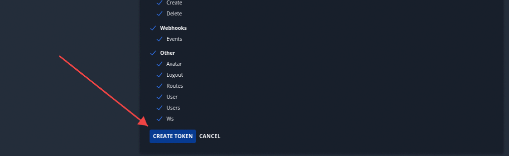 Create API Token